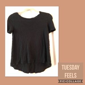 Black Ann Taylor Loft T Shirt
